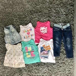 Lot of 2T girl clothes